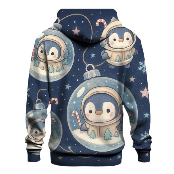 Penguin Astronaut Ornament Cluster lightweight hoodies