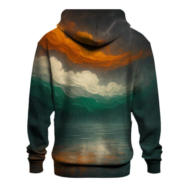Indian Monsoon Sky Abstract Flag Reflection zip-up hoodies