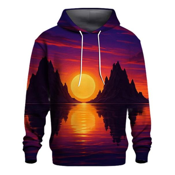 Mirrored Isles Of Indigo Sunset lightweight hoodies