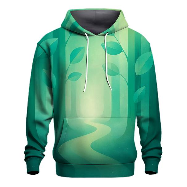 Prismatic Forest Gradient Trails premium hoodies