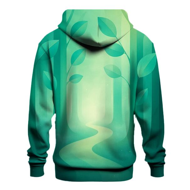 Prismatic Forest Gradient Trails premium hoodies