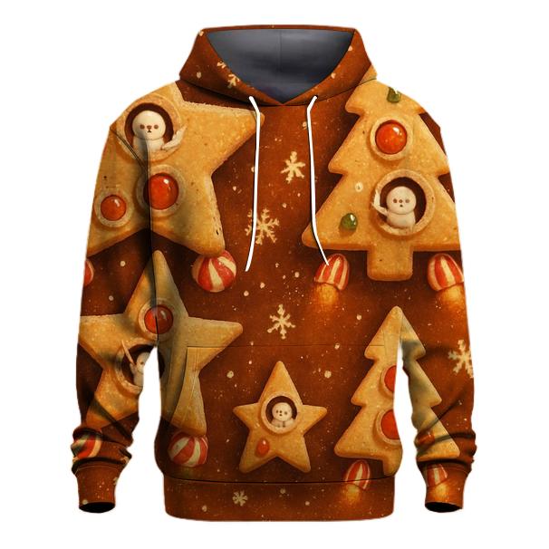 Orbiting Christmas Cookie Fleet custom hoodies