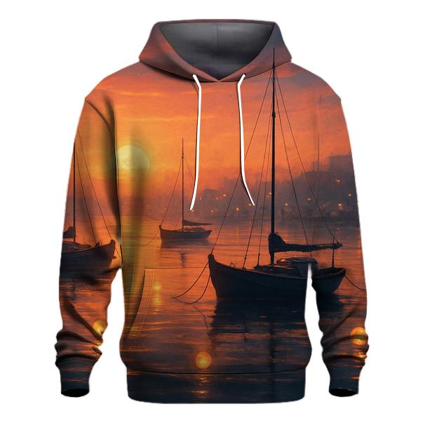 Harbor Lantern Sunset Drift heavyweight hoodies
