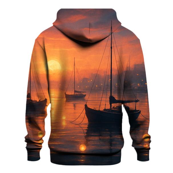 Harbor Lantern Sunset Drift heavyweight hoodies