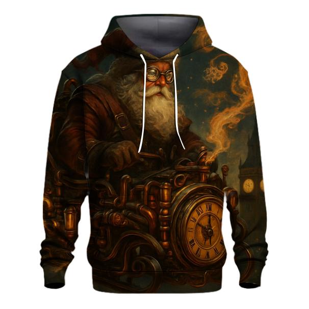Steampunk Santa Clockwork Flight pullover hoodies
