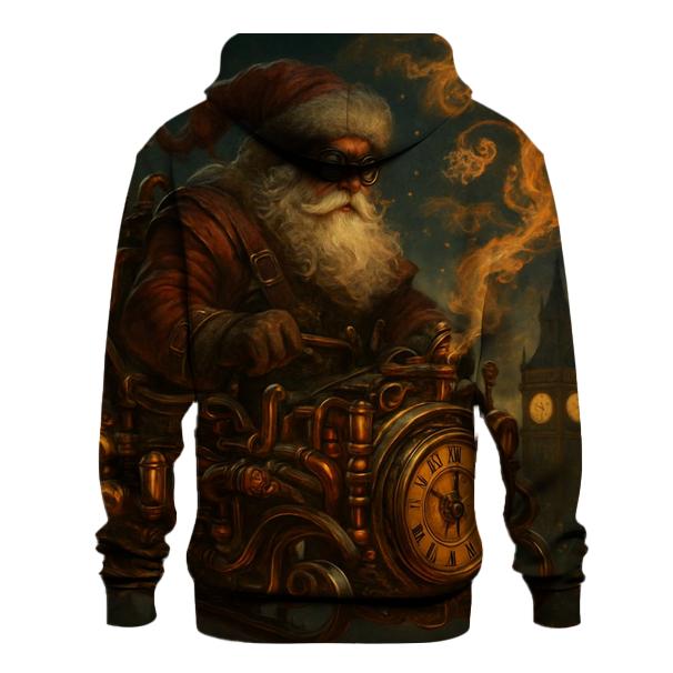 Steampunk Santa Clockwork Flight pullover hoodies