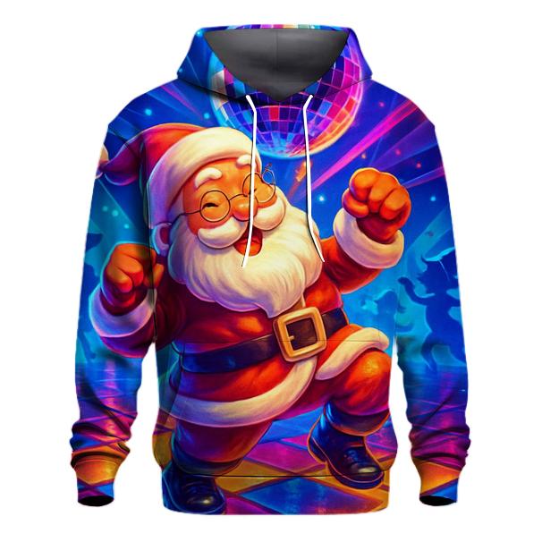 Disco Inferno Santa Dance Floor designer hoodies