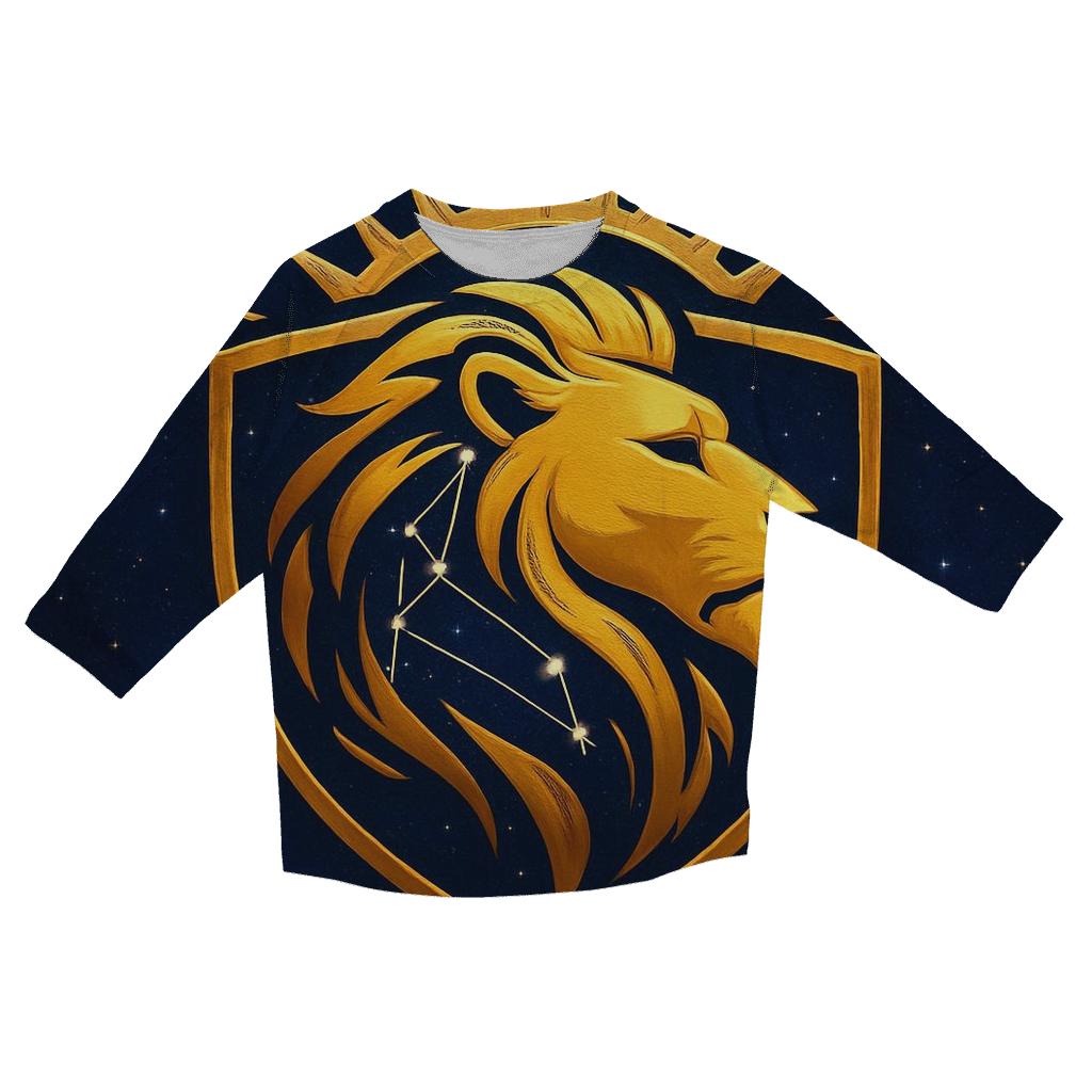 Solar Crown Leo Star Crest fashion 3/4 sleeve shirts