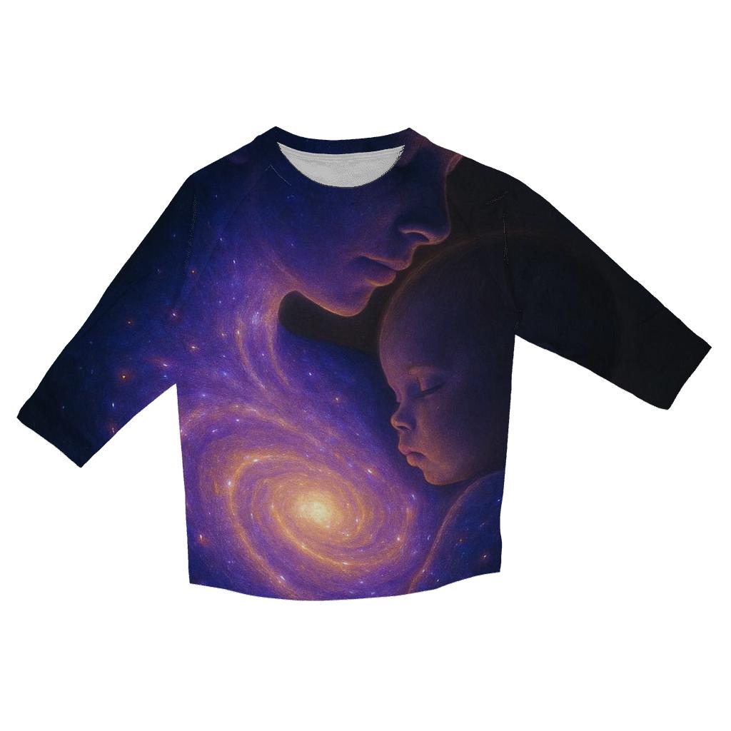 Galaxy Within Her Heart stylish quarter sleeve tops