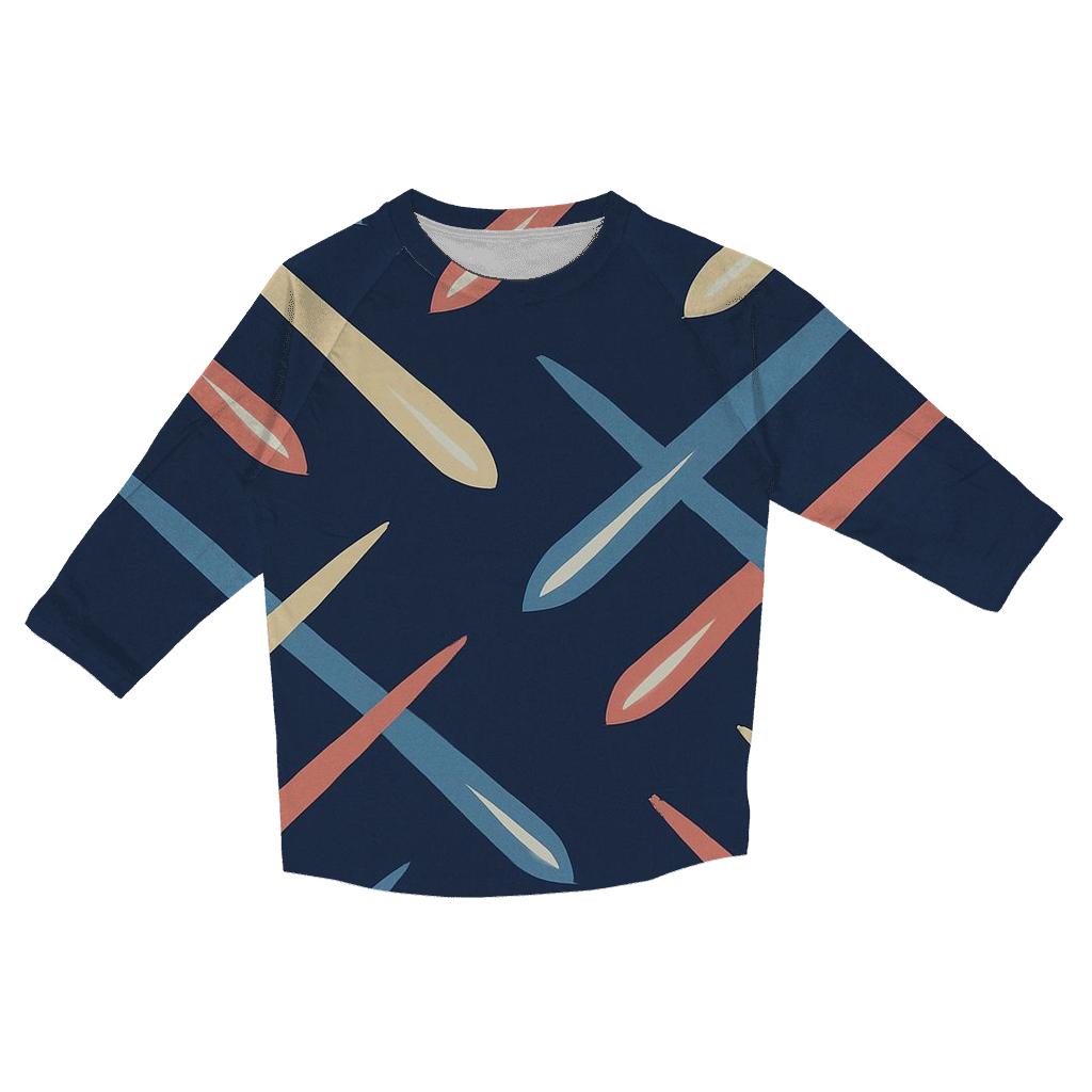Comet Trail Crossing casual three quarter sleeve shirts