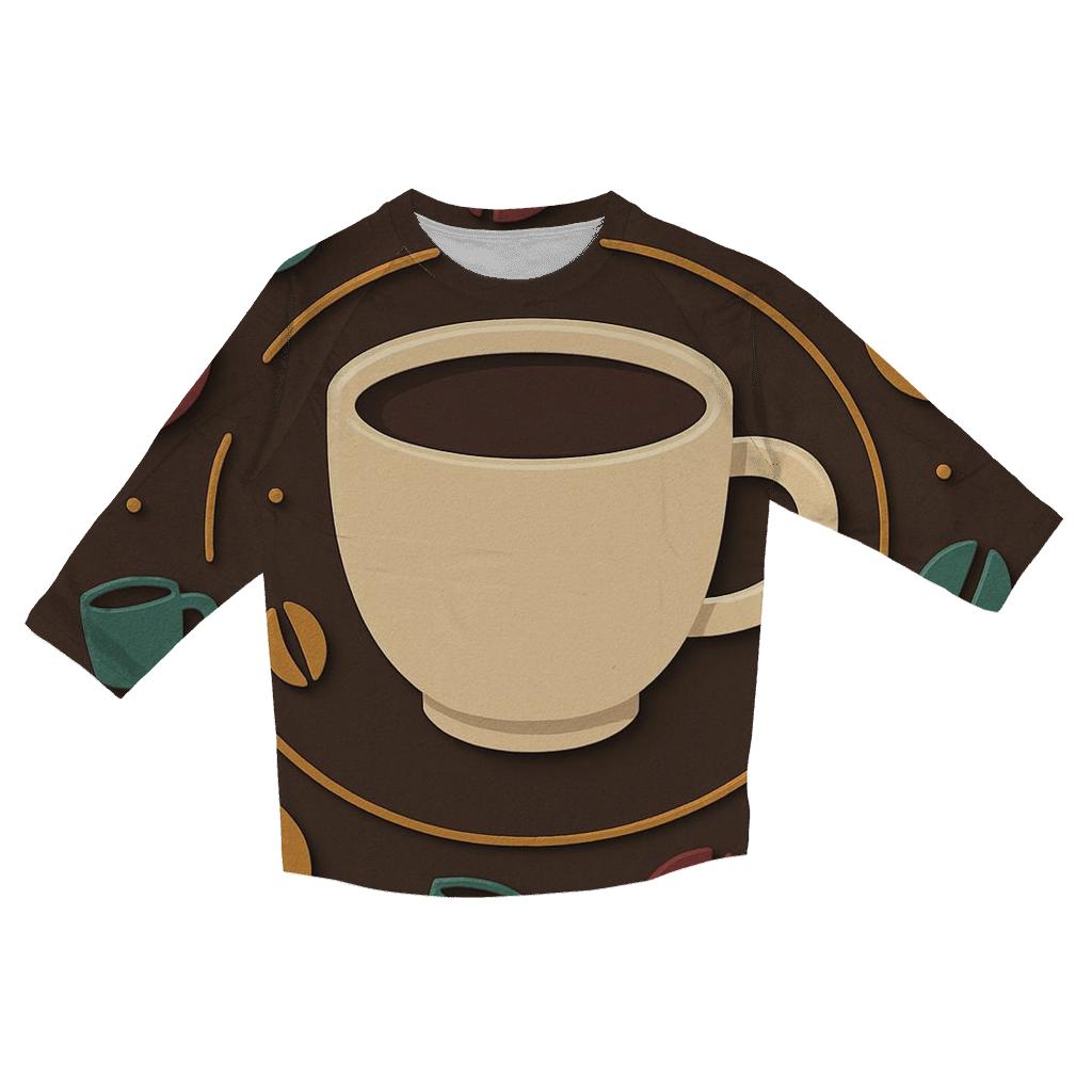 Jewel Tone Cup Orbit custom 3/4 sleeve shirts