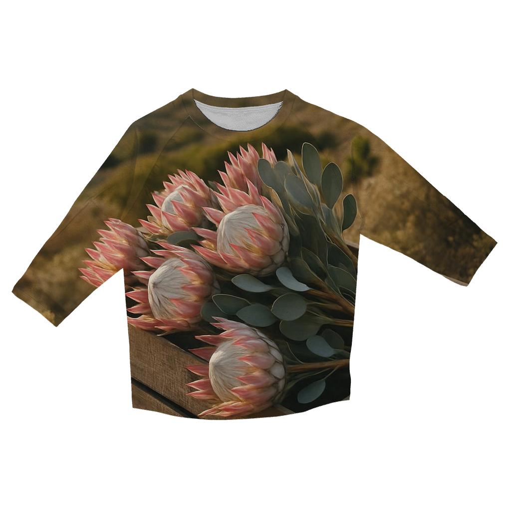 Protea Harvest In South African Hills cotton quarter sleeve shirts