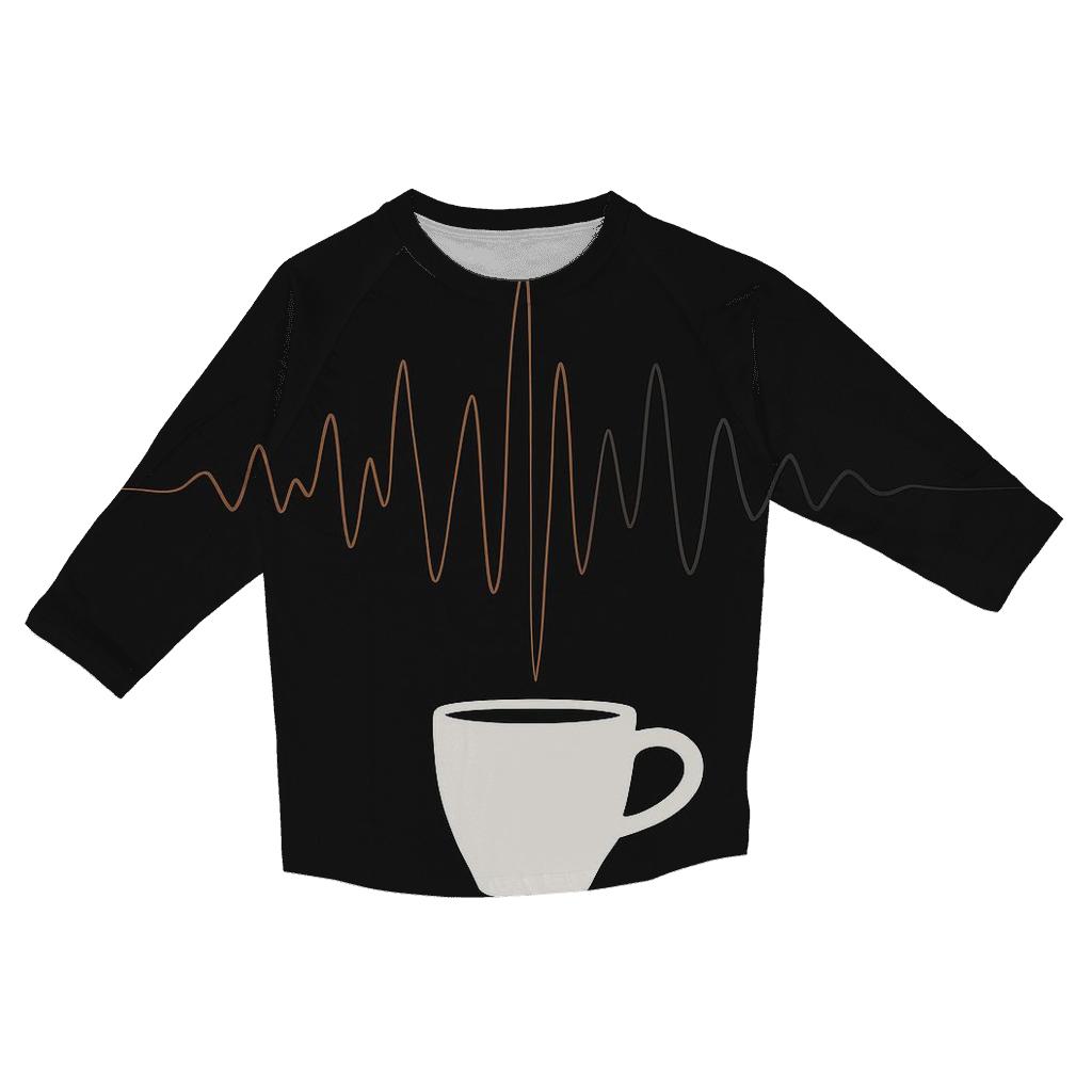Midnight Espresso Pulse casual three quarter sleeve shirts