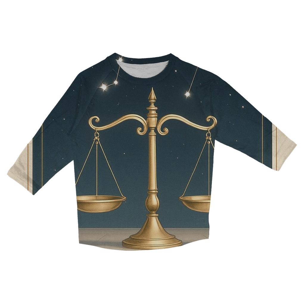 Libra Starlit Balance Court designer 3/4 sleeve blouses