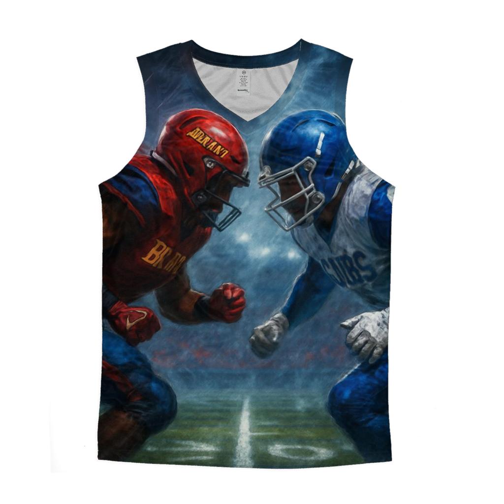 Gridiron Clash Under Tomahawk Skies designer workout tanks