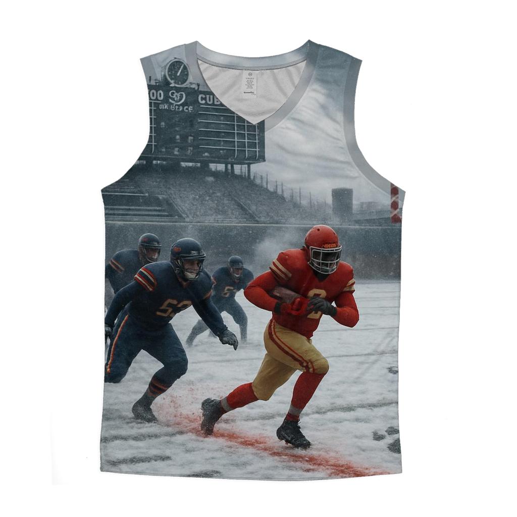 Frozen Gridiron At Wrigley Winds stylish racerback tanks