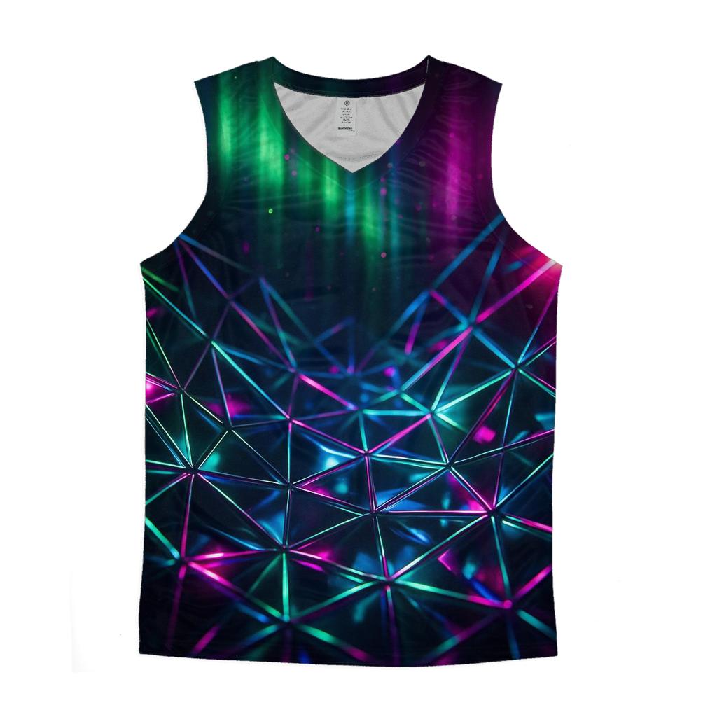 Chrome Aurora Lattice custom tank tops