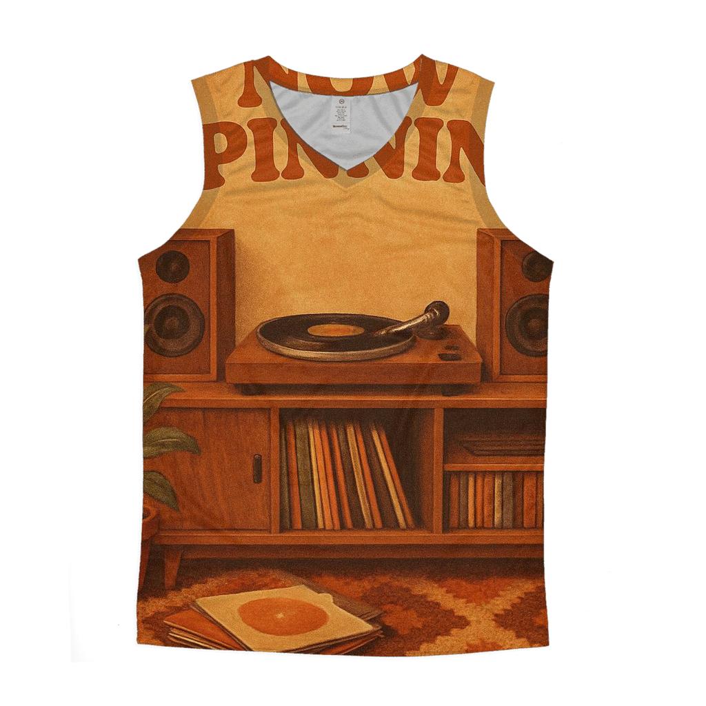 Classic Vinyl Listening Room Poster casual summer tank tops