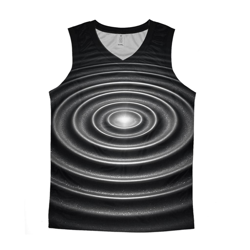 Silver Mirage Ripples sports performance tank tops