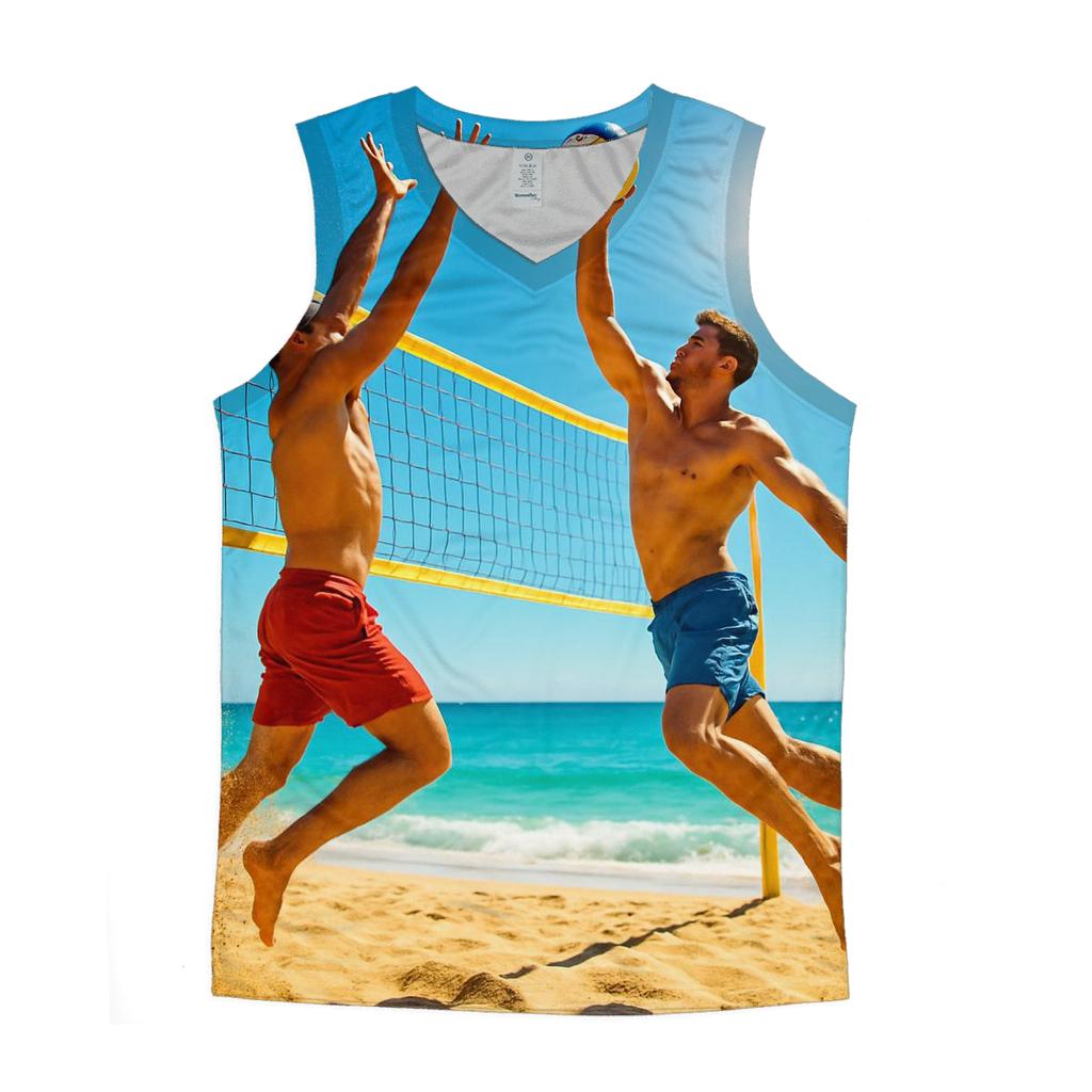 Beach Volleyball Golden Point stylish racerback tanks