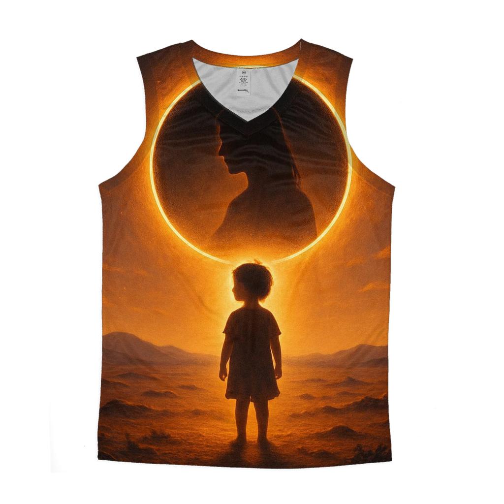 Eternal Eclipse Of Her Protection personalized athletic tanks