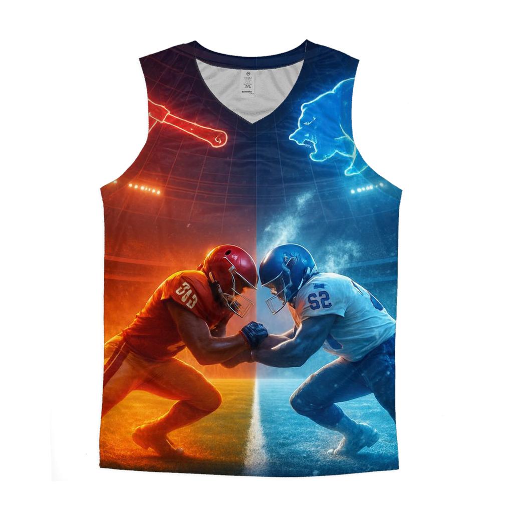 Domed Arena Of Feathers And Frost graphic print tank tops