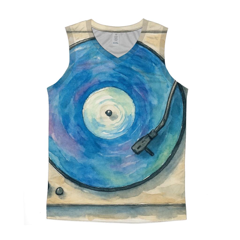 Turntable Watercolor Drift casual summer tank tops