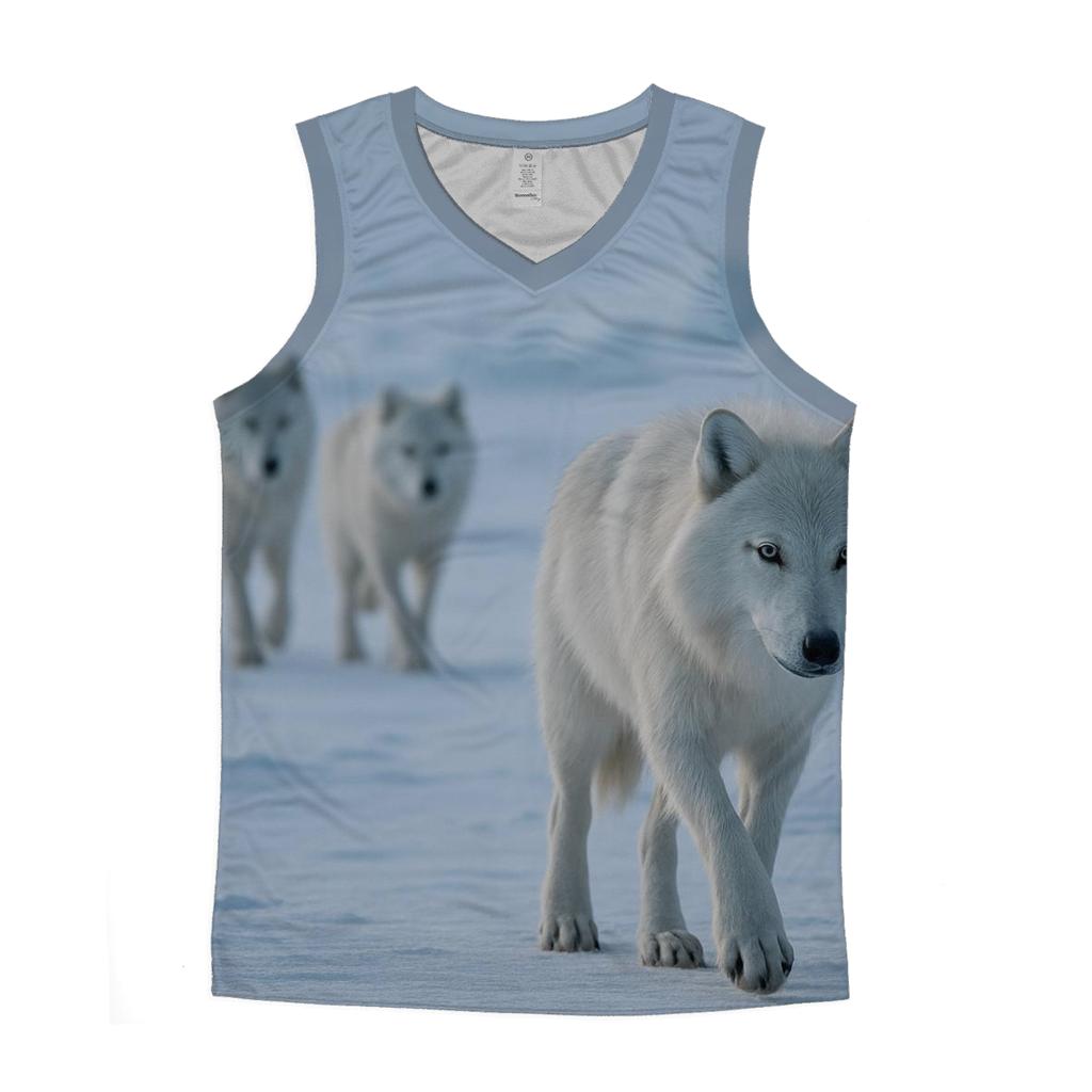Midnight Pack Arctic Wolves casual summer tank tops