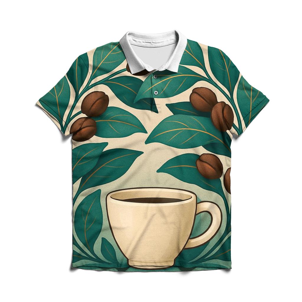 Emerald Coffee Canopy custom polo shirts