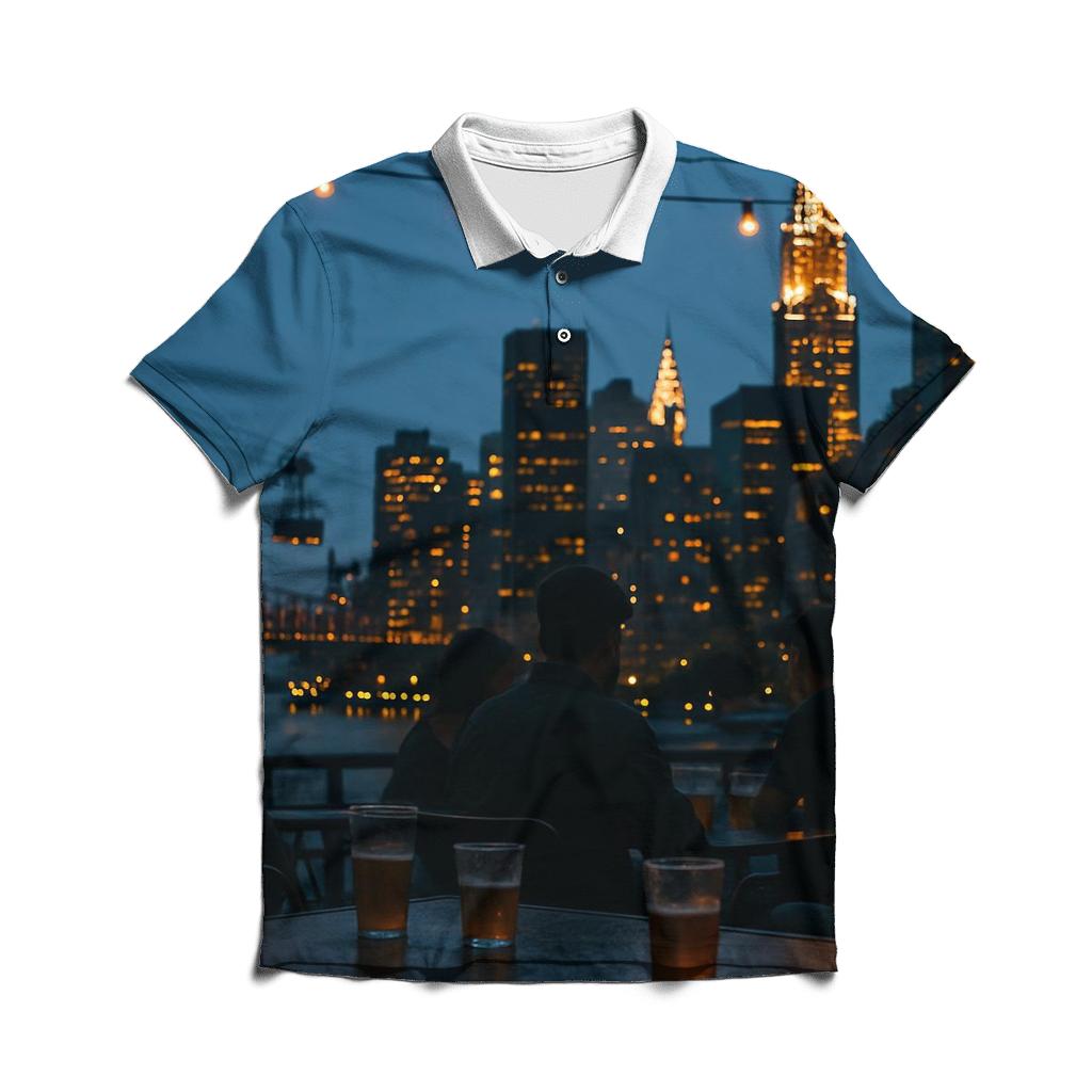 Queens Rooftop Bar With Skyline Beyond classic pique polos