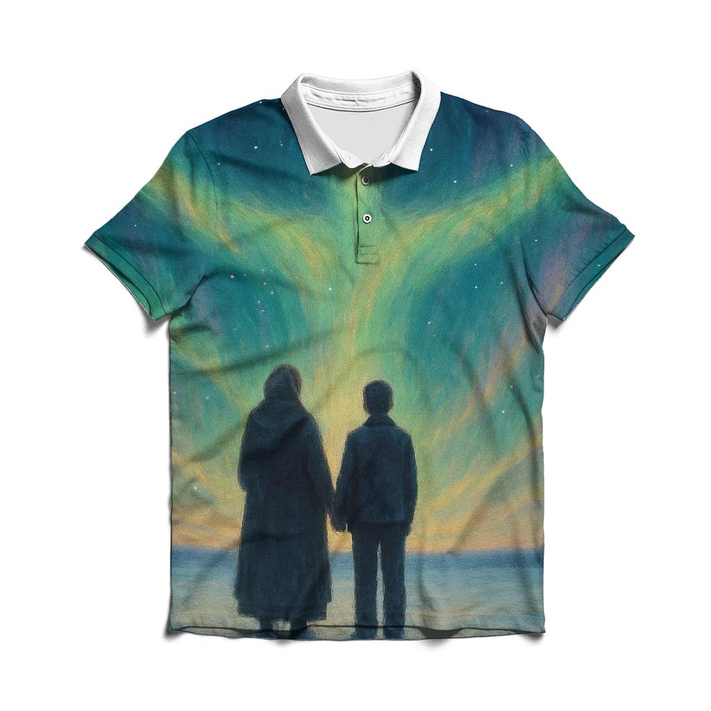 Aurora Of Her Unspoken Blessings custom polo shirts