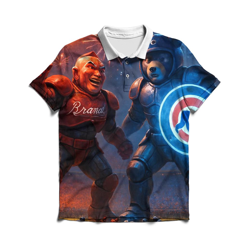 Halftime Battle Of Mascot Titans classic pique polos