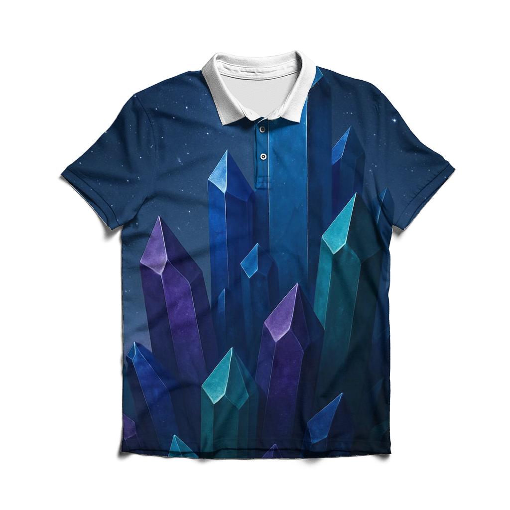 Celestial Crystal Spire classic pique polos