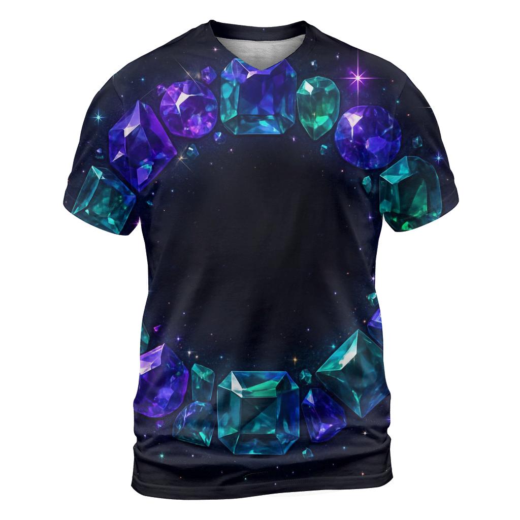 Nebula Gem Halo statement graphic shirts
