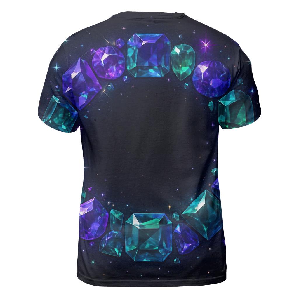 Nebula Gem Halo statement graphic shirts