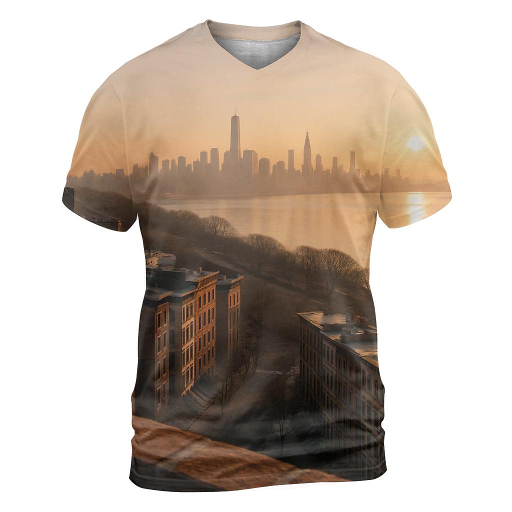 Harlem Sunrise Over The Hudson personalized full print shirts