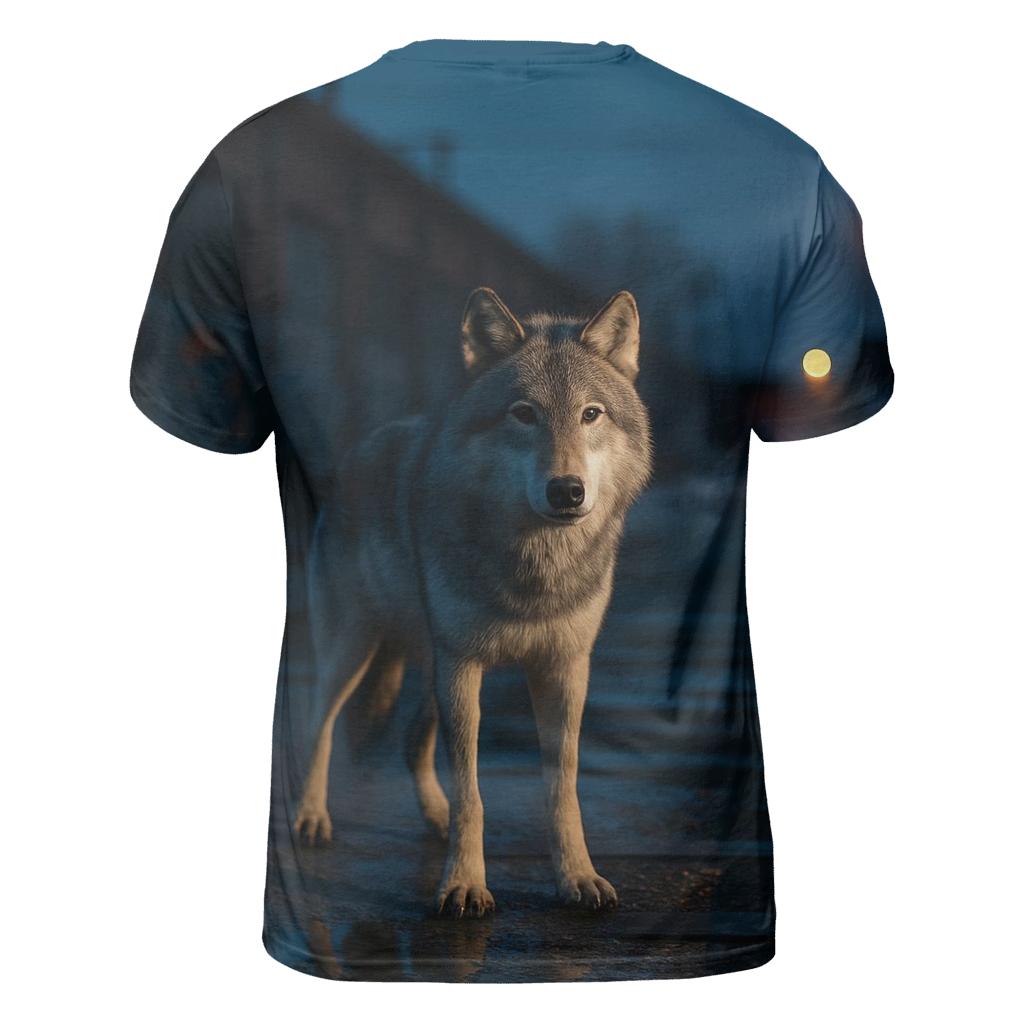 Urban Rail Yard Lone Wolf Vigil unique graphic print tees