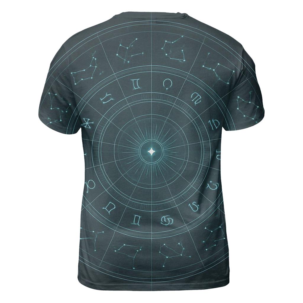 Arcane Zodiac Wheel Blueprint custom all-over print shirts