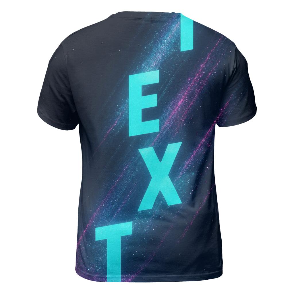 Astral Typographic Cascade unique graphic print tees