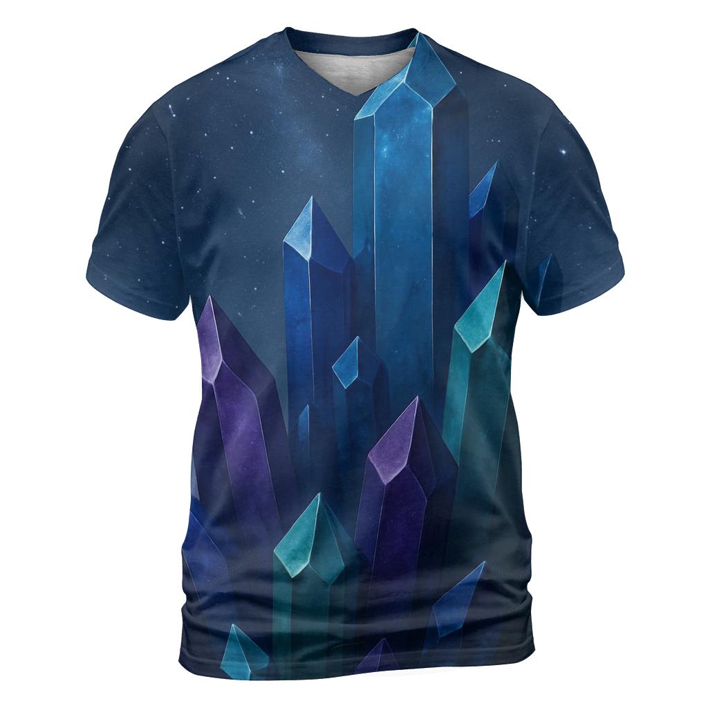 Celestial Crystal Spire unique graphic print tees