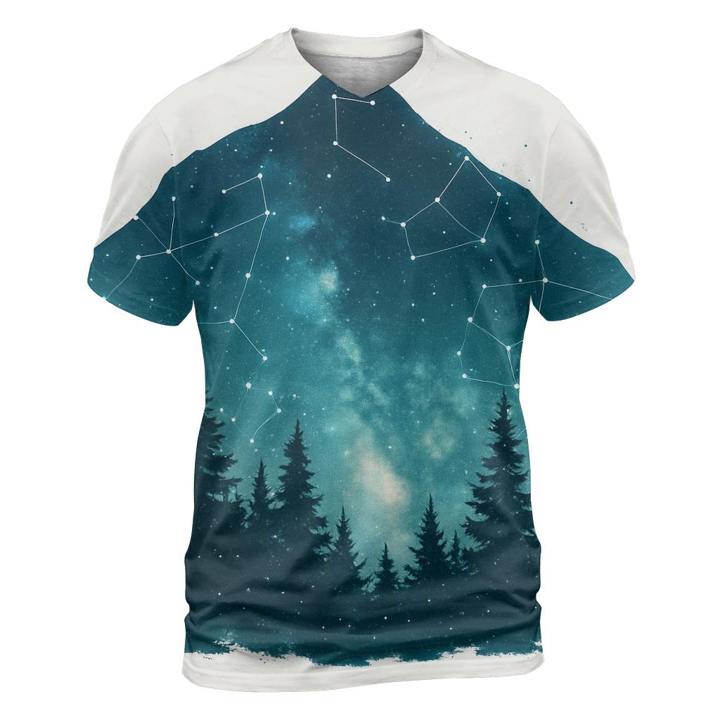 Celestial Forest Double Exposure custom all-over print shirts