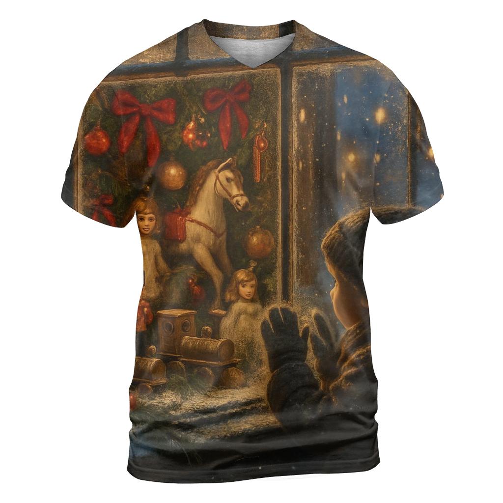 Magical Christmas Window Toy Shop custom all-over print shirts