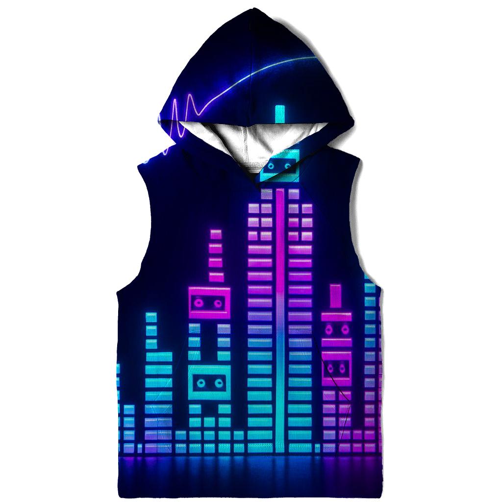 Neon Skyline Soundtrack premium hoodies