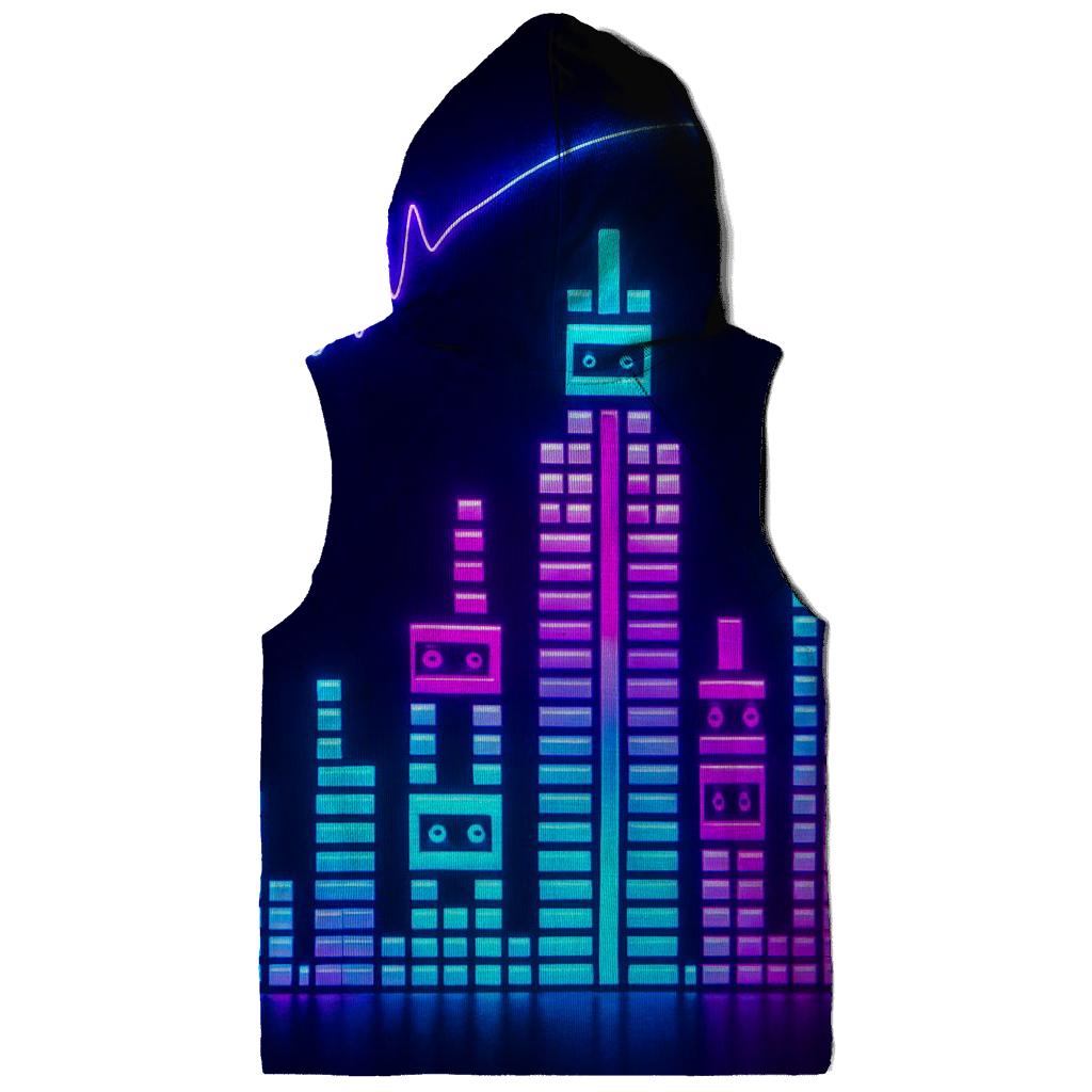 Neon Skyline Soundtrack premium hoodies