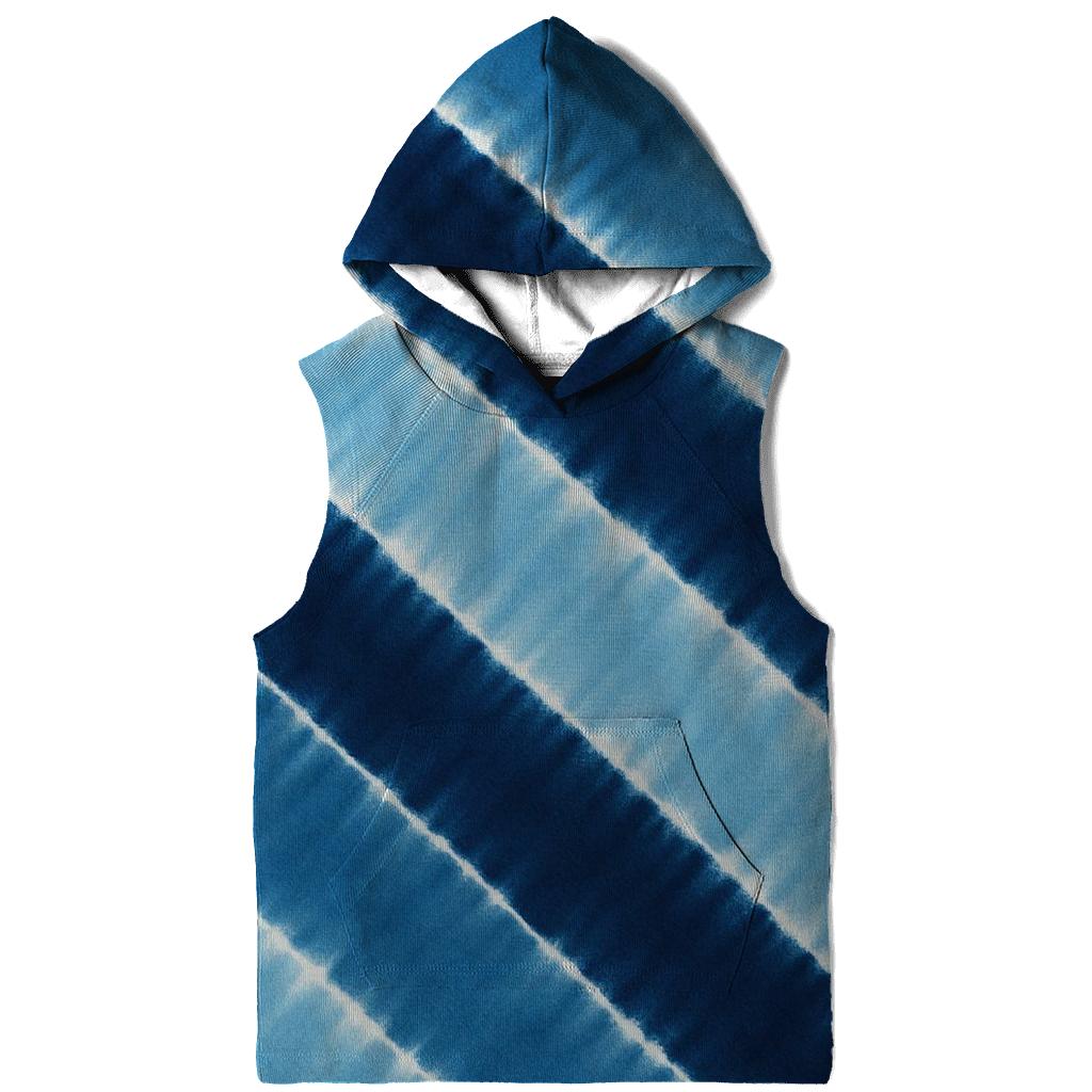 Indigo Cascade Arashi Diagonals pullover hoodies