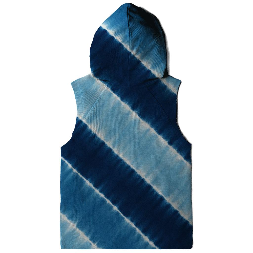 Indigo Cascade Arashi Diagonals pullover hoodies