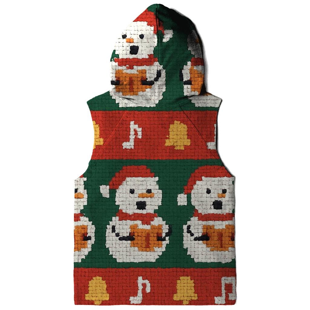 Snowman Caroler Stripe Parade Design premium hoodies