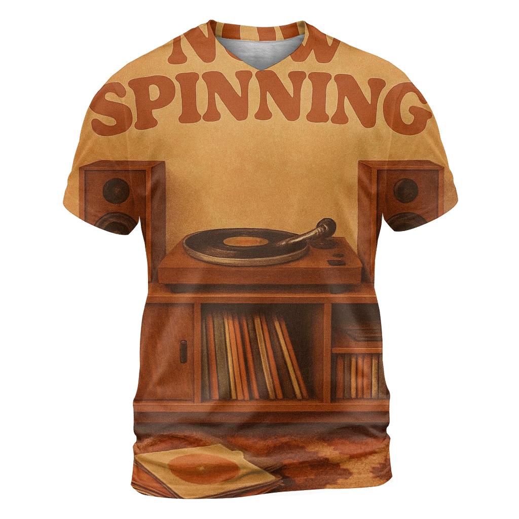 Classic Vinyl Listening Room Poster unique graphic print tees