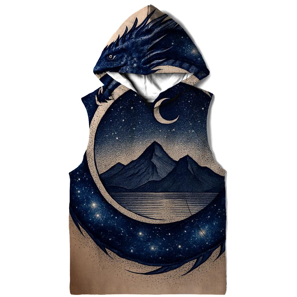 Cosmic Dragon Ouroboros Gate zip-up hoodies