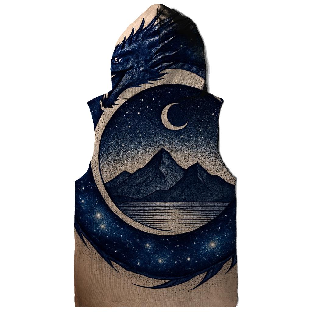 Cosmic Dragon Ouroboros Gate zip-up hoodies